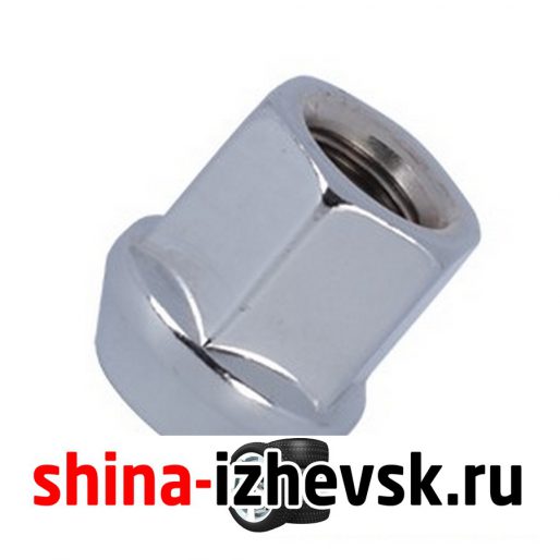 Гайка 12х1,5  25 конус/открытая 19мм хром 1807 в Ижевске